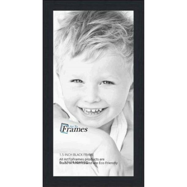 for Your Art or Photos ArtToFrames 12x24 Inch Black Picture Frame WOM0066-80206-YBLK-12x24 This 1.5 Custom Wood Poster Frame is Black Stain on Pine 